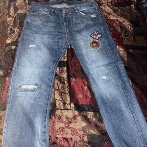 Polo Ralph Lauren 229th Airborne Division Tiger Patch Classic Vintage Fit Jeans